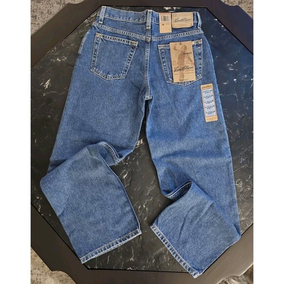 Levis Signature Y2K Wide Leg Jeans Relaxed Boys 16 (28) Vintage Levi Strauss New